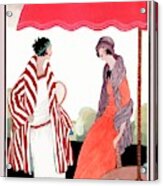 Vogue Cover Featuring Two Women Under A Patio Acrylic Print