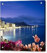 Waikiki Twilight Acrylic Print