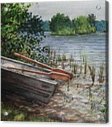 Waiting Boat Acrylic Print