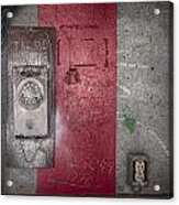 Wall Phone Acrylic Print