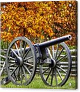 War Thunder - Hardaway Alabama Artillery - 3-inch Whitworth Gun 2a Oak Hill Autumn Gettysburg Acrylic Print
