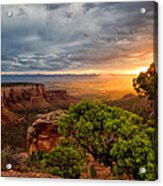 Warm Glow On The Monument Acrylic Print