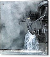 Water And Steam - Heavy Metal Acrylic Print