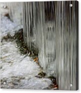 Water Meets Stone Acrylic Print