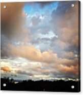 Watercolor Clouds This Morning Acrylic Print