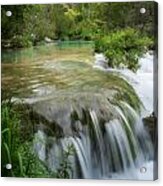 Waterfall In Plitvice Acrylic Print