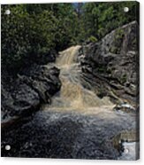 Waterfall On Big Run River Stream Acrylic Print