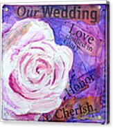 Wedding Rose Acrylic Print