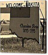 Welcome To Wakita Acrylic Print