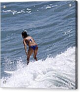 West Coast Surfer Girl Acrylic Print