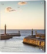 Whitby Harbour North Yorkshire England Acrylic Print