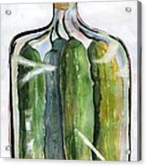 A Jar Full Of Pickles Acrylic Print