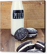 Whoopie Pies Or Moon Pies And Milk Acrylic Print