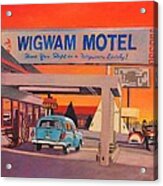 Wigwam Motel Acrylic Print