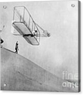 Wilbur Wright Pilots Early Glider 1901 Acrylic Print