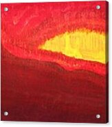 Wildfire Eye Original Painting Acrylic Print