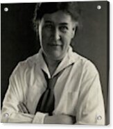 Willa Cather Wearing A Tie Acrylic Print
