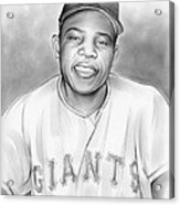 Willie Mays Acrylic Print