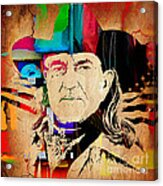 Willie Nelson Collection Acrylic Print