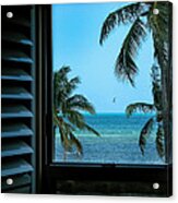 Window To Smathers Beach Acrylic Print