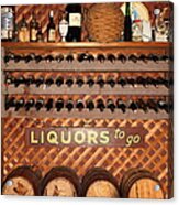 Wine Rack In The Cellar Room At The Swiss Hotel In Sonoma California 5d24452 Acrylic Print