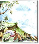 Helping Hands After E H Shepard Acrylic Print
