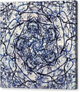 Winter Blue Kaleidoscope Acrylic Print