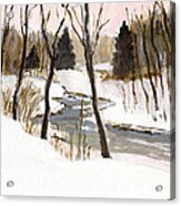 Winter Creek Acrylic Print