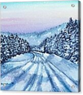 Winter Drive Acrylic Print