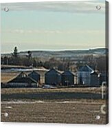 Winter Iowa Farmland Acrylic Print