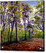 Wisteria In Louisiana Trees Acrylic Print