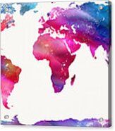 World Map Light Acrylic Print