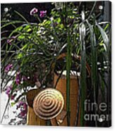 Yellow Watering Cans Acrylic Print