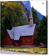 Yosemite Fall  Chapel Acrylic Print