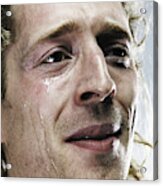 Young Man Crying, Close-up Acrylic Print