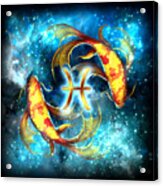 Zodiac Pisces Acrylic Print