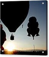 Balloons At Sunrise #1 Acrylic Print