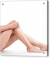 Bare Woman Legs #1 Acrylic Print