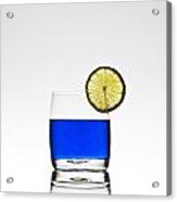 Blue Cocktail With Lemon #1 Acrylic Print