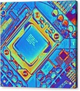 Computer Motherboard With Core I7 Cpu #1 Acrylic Print