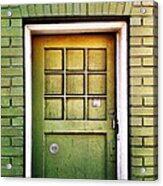 Green Door #1 Acrylic Print