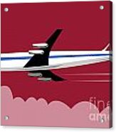 Jumbo Jet Plane Retro #1 Acrylic Print