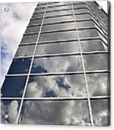 Office Building In The Clouds #1 Acrylic Print