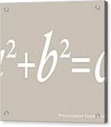 Pythagoras Maths Equation #1 Acrylic Print