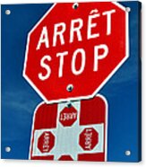 Stop Sign. #1 Acrylic Print