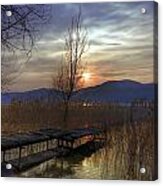 Sunset At The Lake Maggiore #1 Acrylic Print