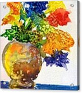 Vase With Flowers #1 Acrylic Print