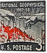 1957-1958 International Geophysical Year Stamp Acrylic Print