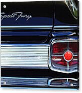 1963 Plymouth Sport Fury Taillight Emblem Acrylic Print