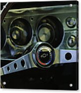 1965 Chevrolet Chevelle Malibu Ss Steering Wheel Acrylic Print